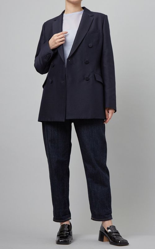 オーガンジーラッフルティペットブラウス