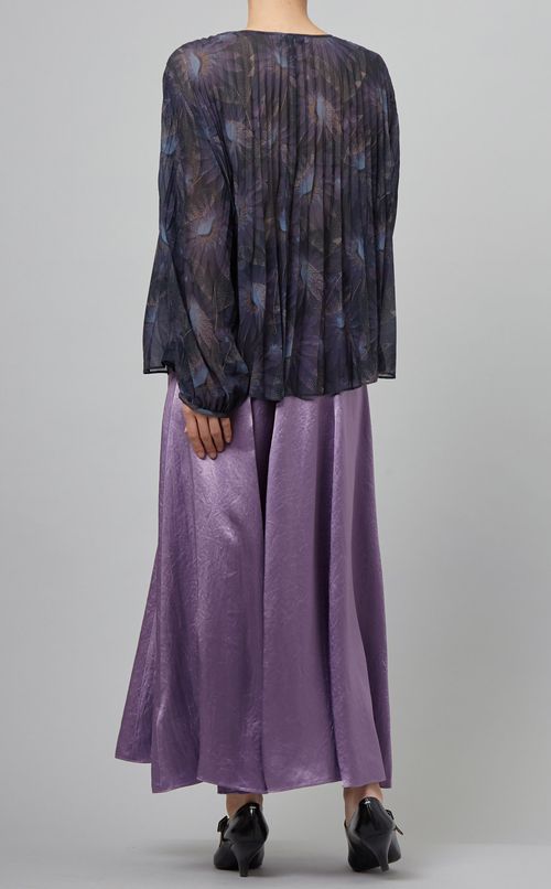 フラワーワッシャーブラウス