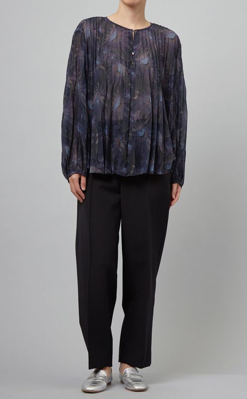 フラワーワッシャーブラウス