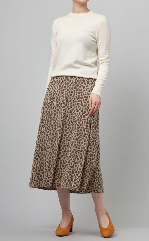レオパードフレアスカート