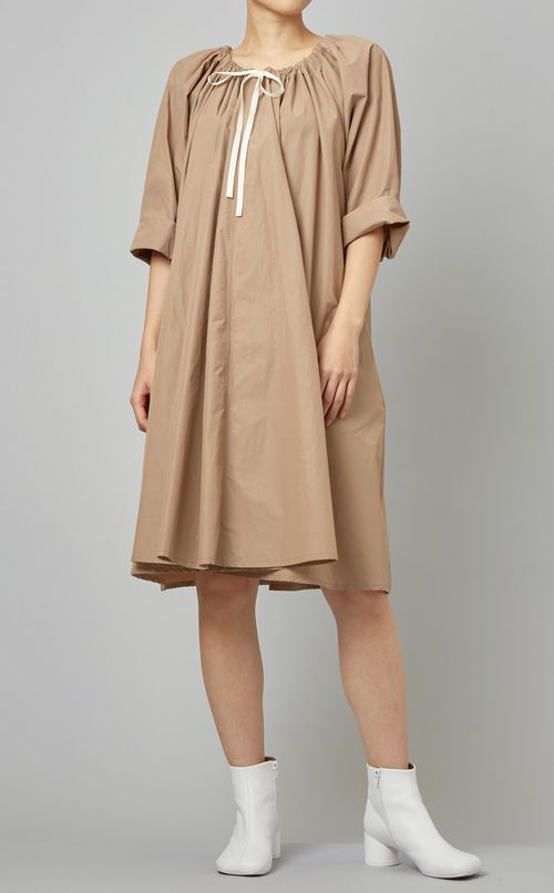 ギャザースモックミニワンピース