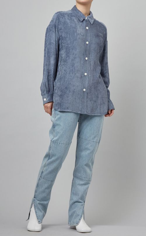 ソフトコーデュロイリラックスシャツ