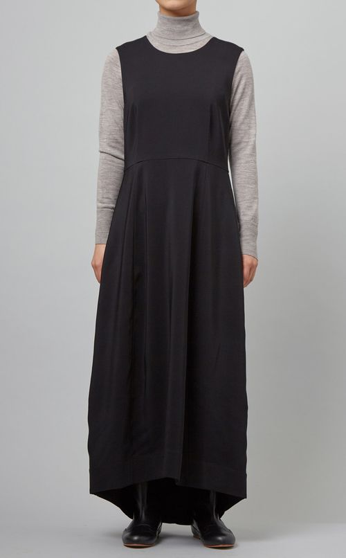 イレギュラーヘムノースリーブワンピース