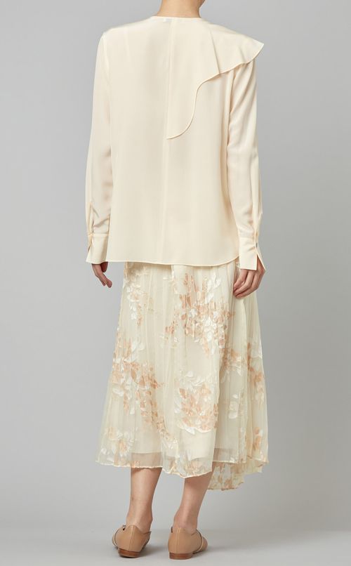 フリルデザインブラウス