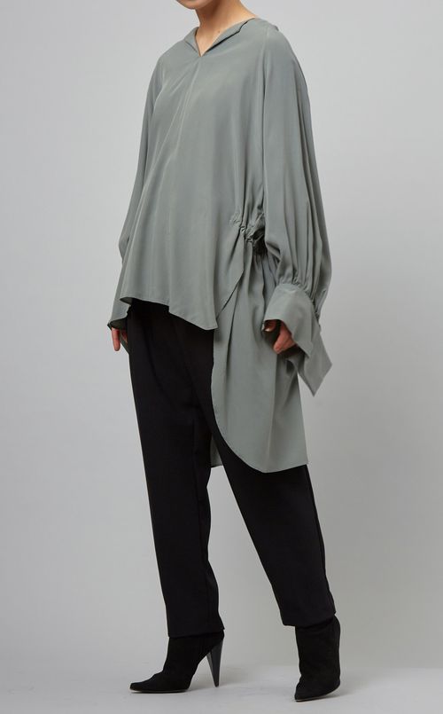 ライトキュプラロングブラウス