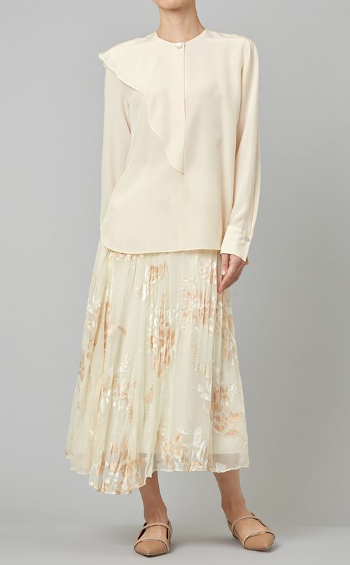 フラワーデザインアシンメトリースカート