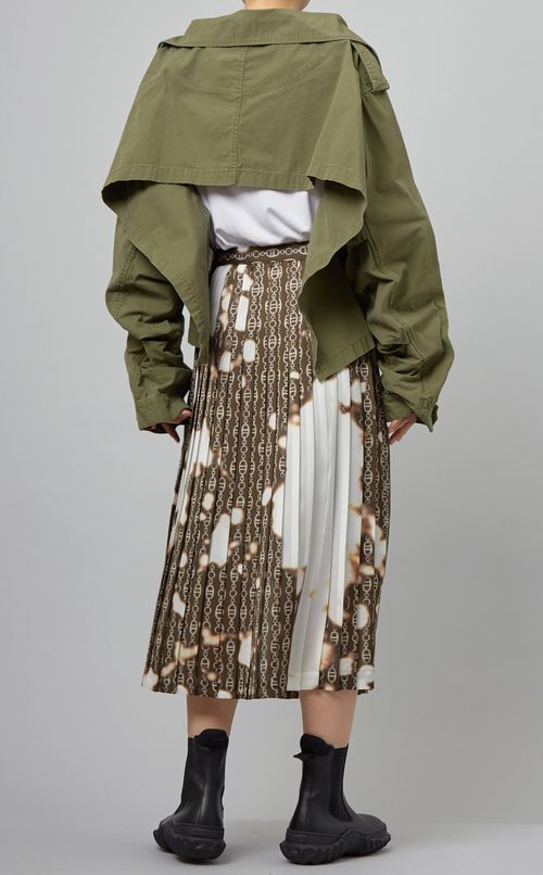 バックフレアミリタリージャケット