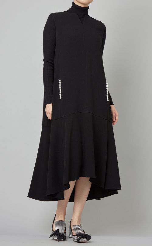 パール付フリルワンピース