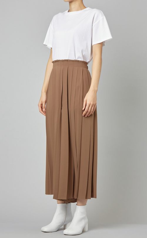 プリーツキュロットパンツ