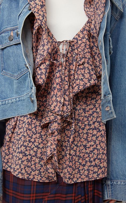 バックプリントデニムジャケット