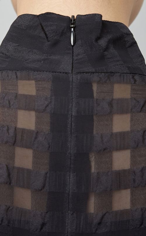 サッカーチェックギャザーワンピース